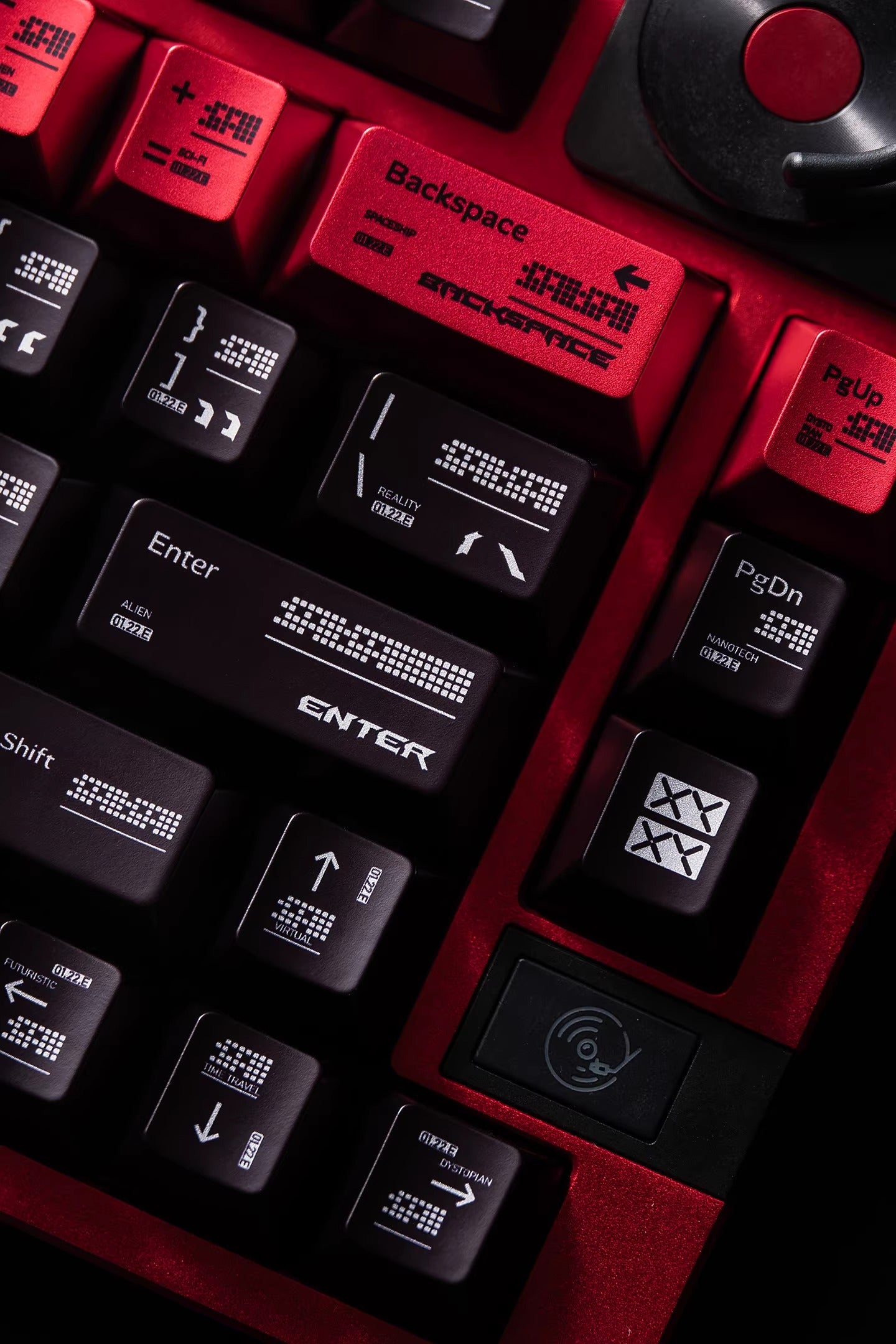 Parameterized metal paint keycaps, made of BPT material, sublimation， Original factory height mechanical keyboard decorative keycaps