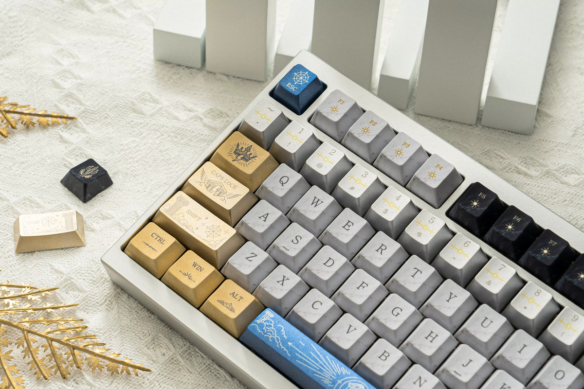 Thor Odinson/The God of Thunder  PBT material personalized keycap set, mechanical keyboard replacement decorative keycaps, Science fiction mythology themed keycaps compatible with 61/64/68/75/84/87/104 key mechanical keyboards