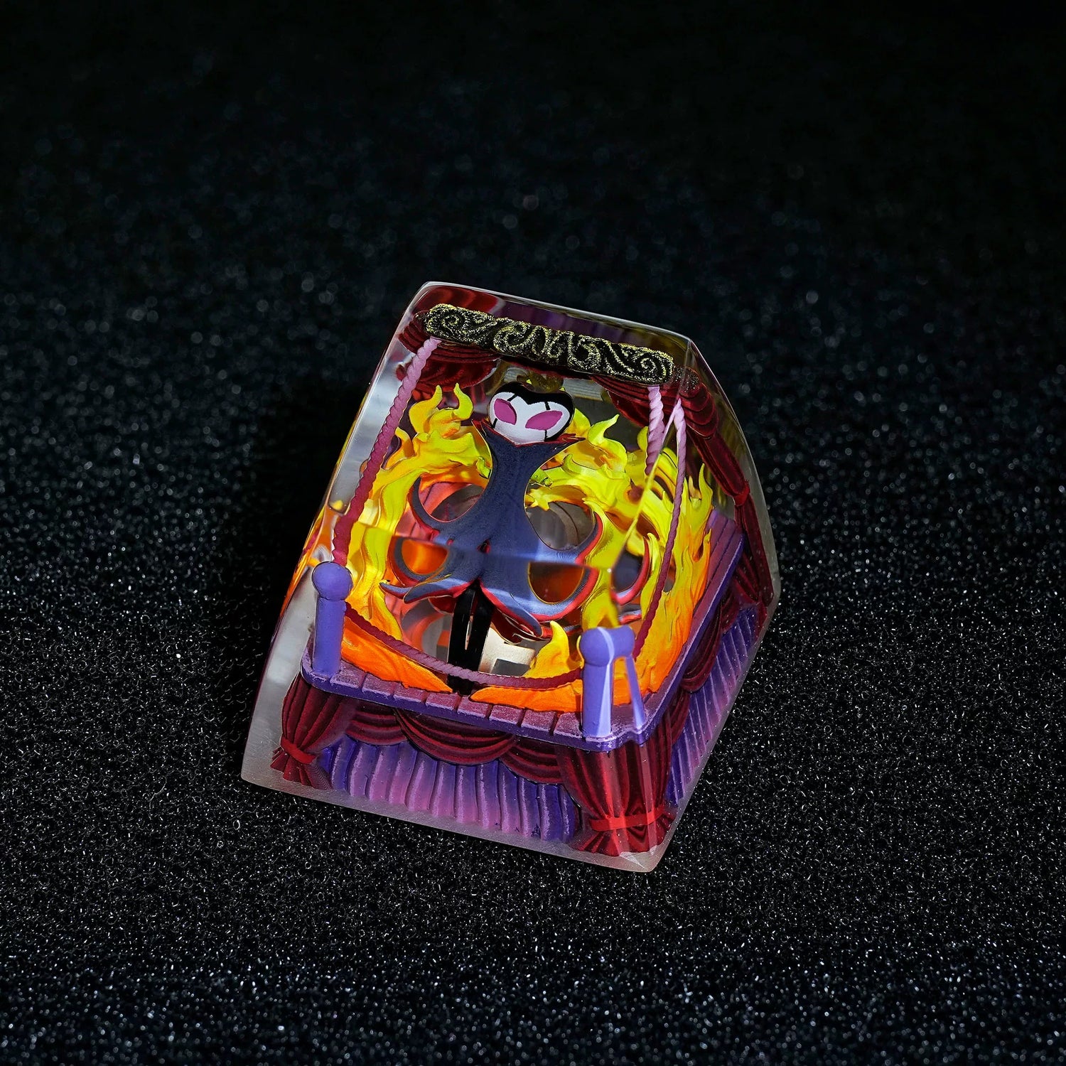 The Hollow Knight，Crystal drops of glue seals, resin personalized keycaps, anime game artisankeycaps