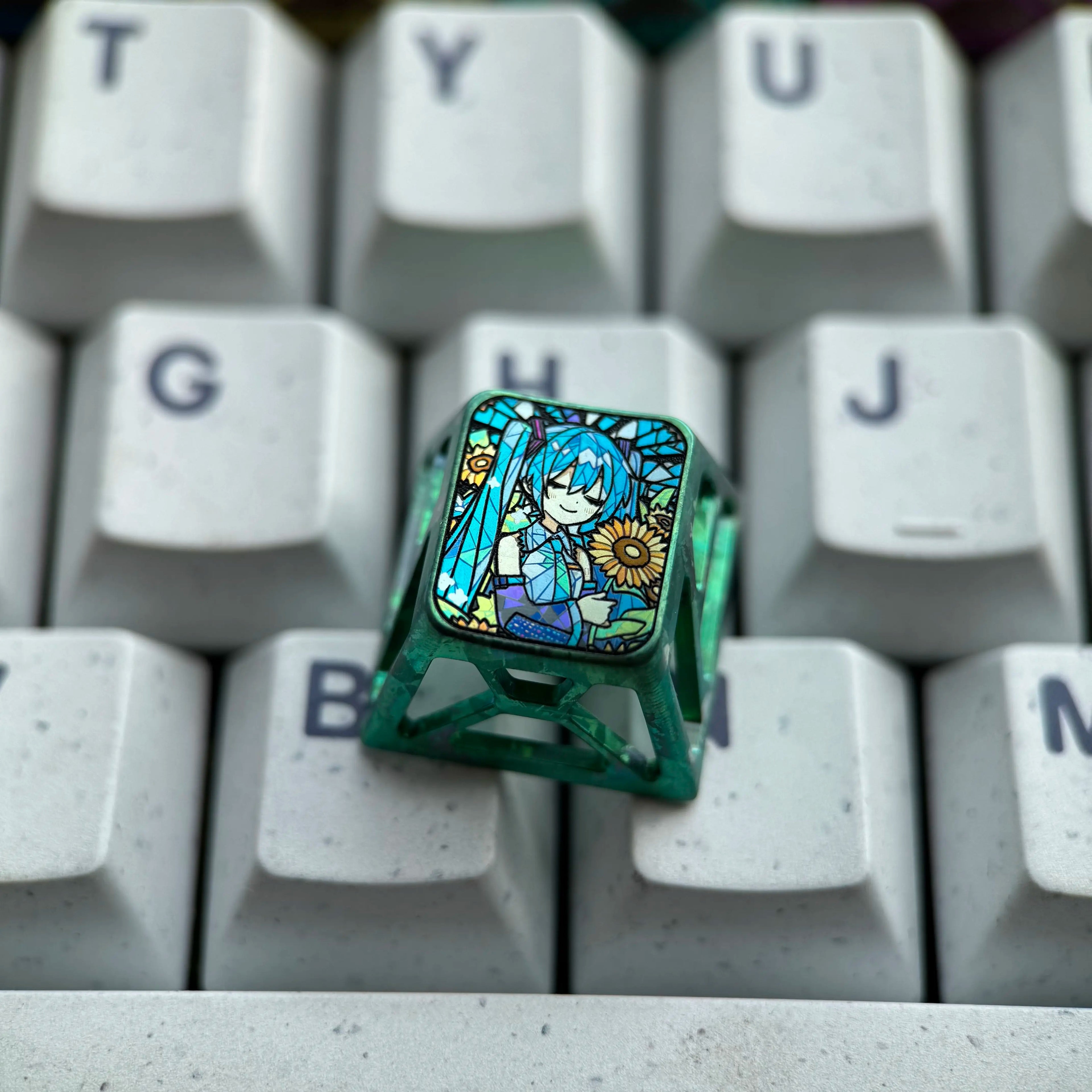 Titanium alloy 1U hollow titanium alloy personalized keycap collection, customizable, anime and game culture creative personalized keycaps. Mechanical keyboard decorative keycaps