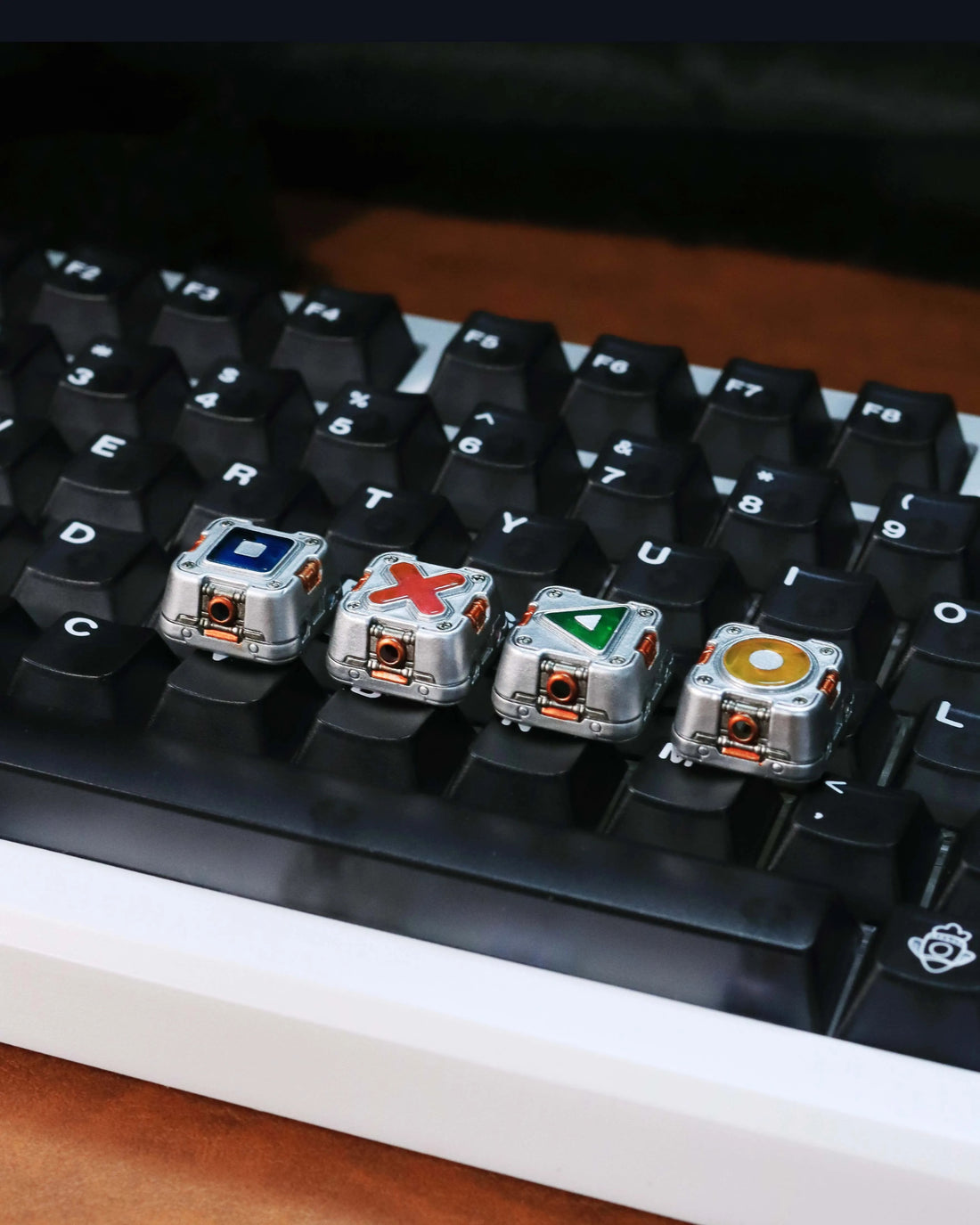 Cyberpunk style directional key set mechanical keyboard handmade personalized metal keycaps translucent personalized keycaps customized mechanical keyboard decorative keycaps