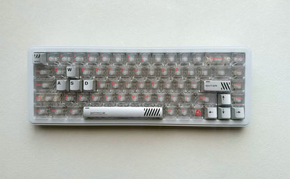Aluminum alloy hollow design, anodized corrosion-resistant, WASD/directional keys, mechanical keyboard metal replacement set, keyboard decorative keycaps