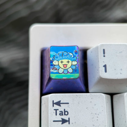 Sunflower, Sunflower series 14 models to choose from, 1U titanium alloy personalized keycaps, fashionable and trendy items, mechanical keyboard artistic decorative keycaps.
