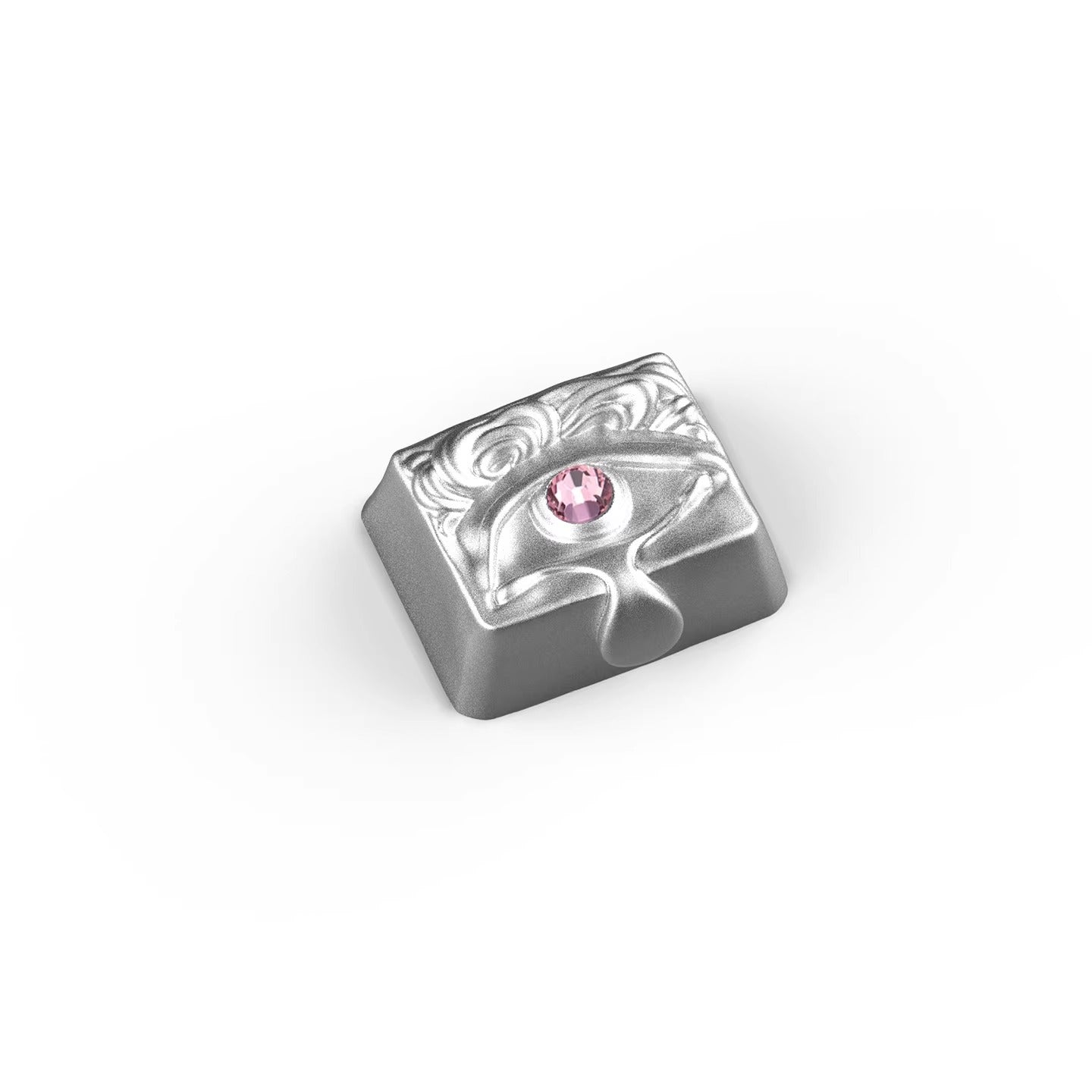 Diamond tears, resin inlaid personalized keycaps, fashionable art mechanical keyboard decorative keycaps.