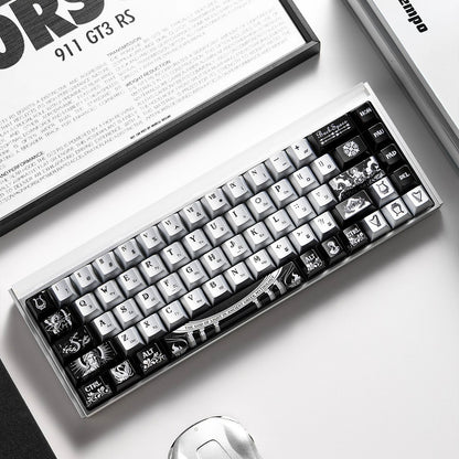 Apollo Sun God Theme theme design, custom set personalized keycap series，PBT material, Original factory height, compatible with 61/64/68/75/84/87/104 mechanical keyboard keycap set