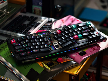 Carnival Ceremony themed design, creative keycap set, PBT material personalized keycap set, mechanical keyboard replacement decorative keycaps, compatible with 61/64/68/75/84/87/104 key mechanical keyboard