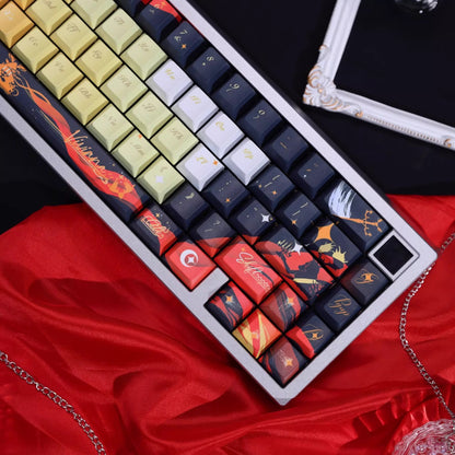 Arknights series, Viviana theme, custom set personalized keycap series, PBT material, compatible with 61/64/68/75/84/87/104 mechanical keyboard keycap set