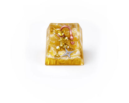 Pok é mon series/ Greninja Crystal Resin Keycaps Original Design Personalized Keycaps, Anime Game Culture Creative Keycaps Mechanical Keyboard Cartoon Decorative Keycaps