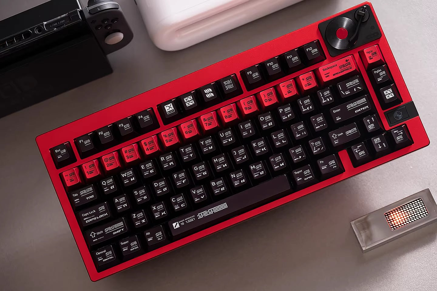 Parameterized theme design, metal paint texture PBT material personalized keycap set, mechanical keyboard decorative keycaps