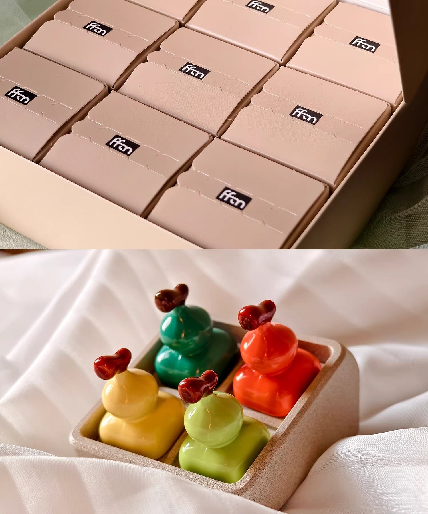 Zinc alloy gourd keycaps, metal baked paint personalized keycaps, random blind box mechanical keyboard creative decorative keycaps