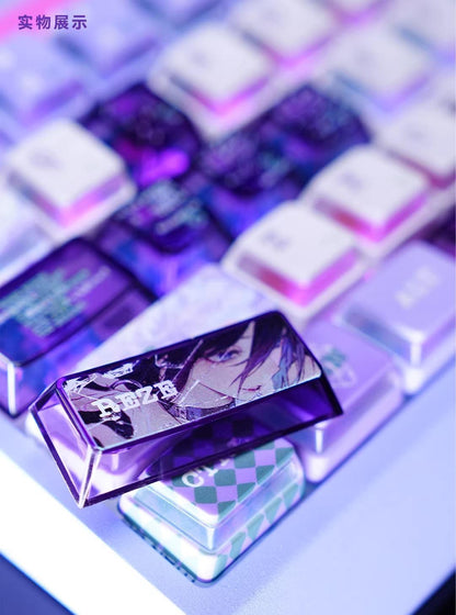 Chainsaw Man series, Reze theme, PBT+PC， Personalized keycap set with sublimation technology