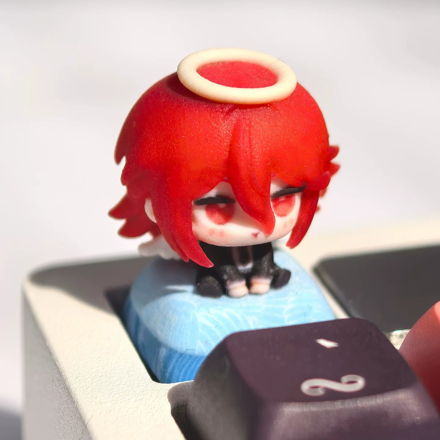 Chainsaw Man Theme Series, 3D Color Printed Resin Personalized Keycaps, Anime Game Cultural Creative Products Mechanical Keyboard Decorative Keycaps
