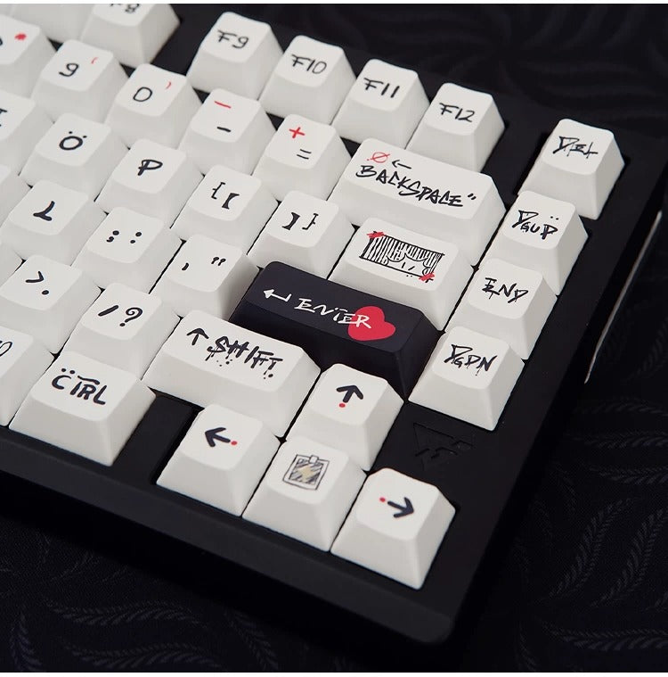 Original design personality world, PBT material personalized keycap set,  cultural creative decoration keycap set, compatible with 61/64/68/75/84/87/104 mechanical keyboard
