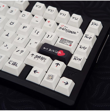 Original design personality world, PBT material personalized keycap set,  cultural creative decoration keycap set, compatible with 61/64/68/75/84/87/104 mechanical keyboard