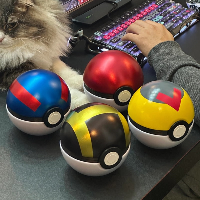 Pok é mon Pok é Ball, 3X3 size, iron shell+PLA nine key position with cover, built-in illuminated key cap box, key cap display box