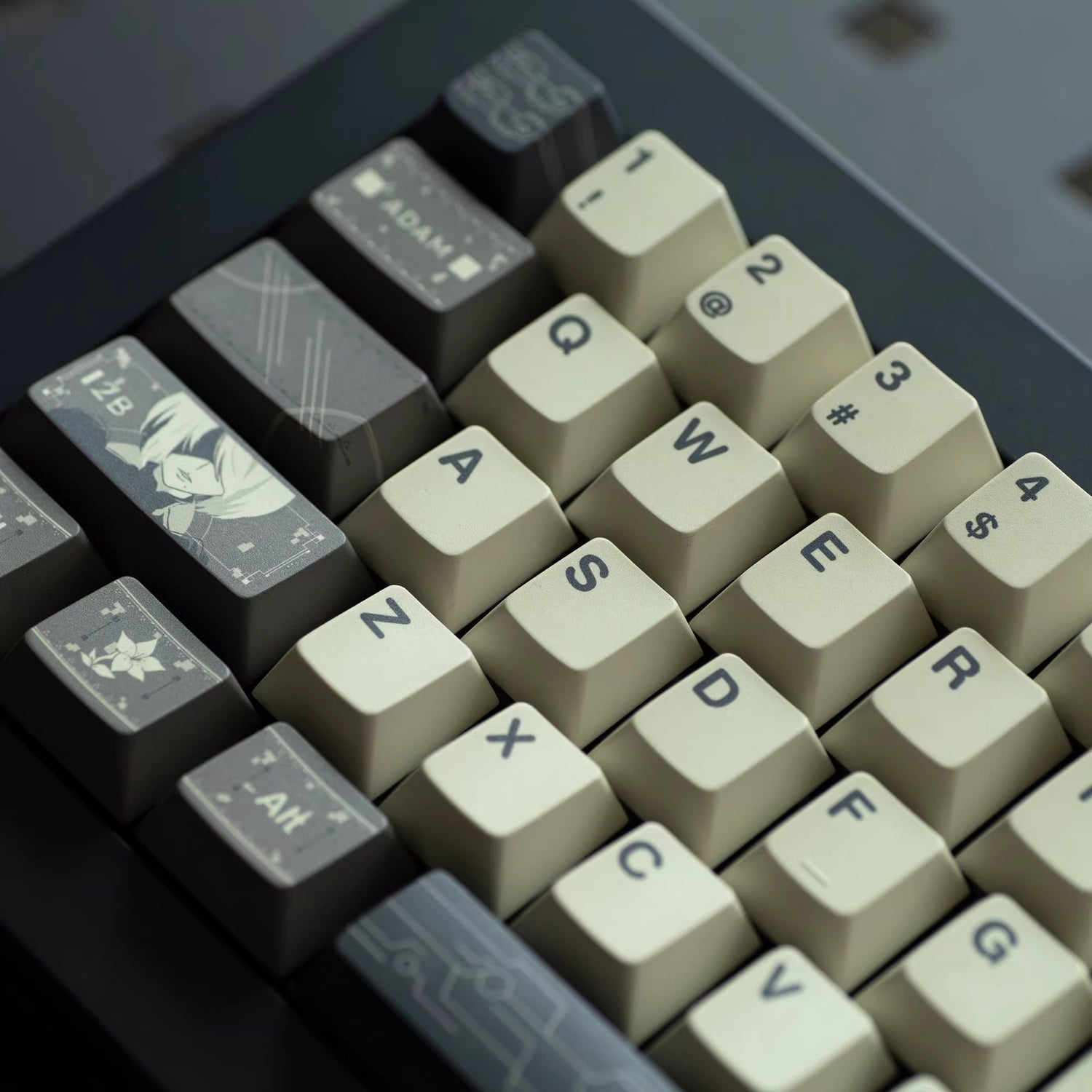 NieR: Automata theme, PBT material, sublimation， Personalized keycap set, original factory height mechanical keyboard decorative keycap set