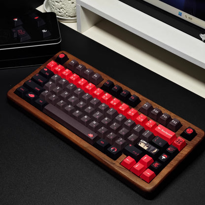 Naruto series, Akatsuki themed keycaps, Uchiha Itachi, Sharingan, PBT+PC material anime culture peripheral decoration keycap set