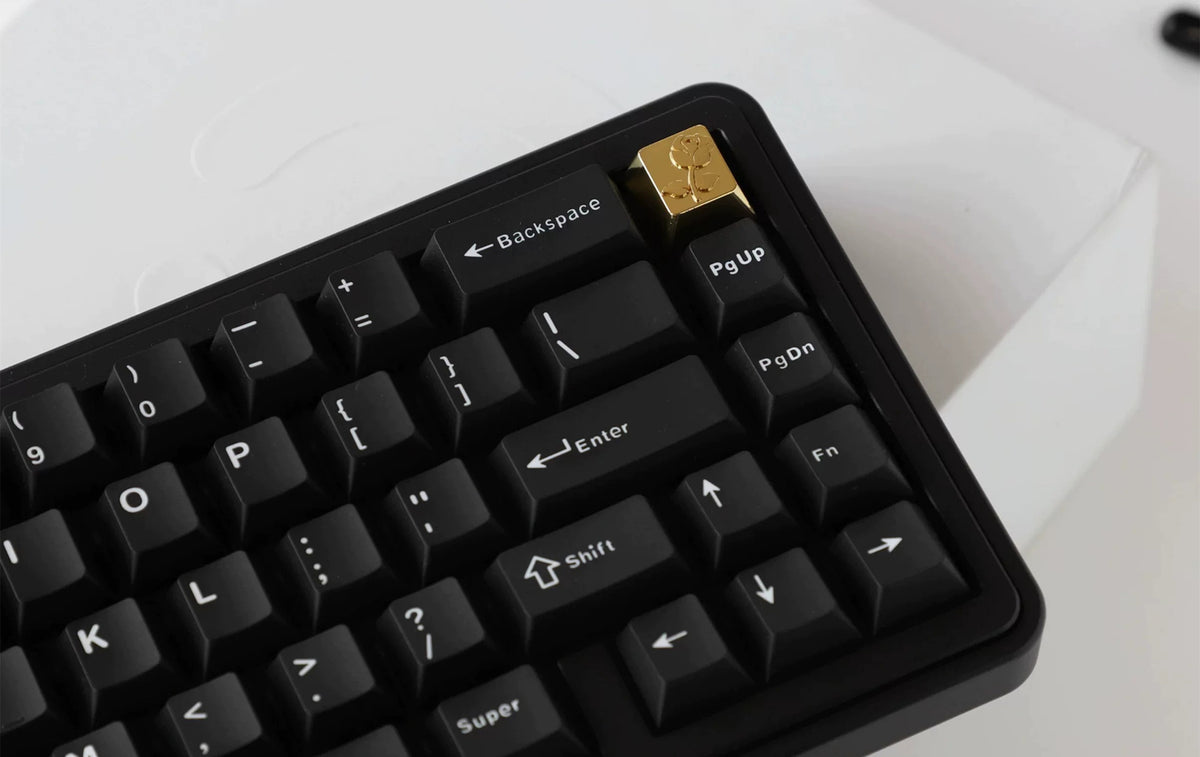 Metal Rose Keycaps, The Bridge of Madison County Metal Personalized Keycaps Original High Zinc Alloy Machine Metal Creative Decorative Keycaps