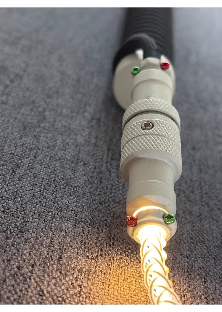 Three segment cold and warm light aviation plug, manually customized data cable, wild color matching magnetic shaft mechanical keyboard cable