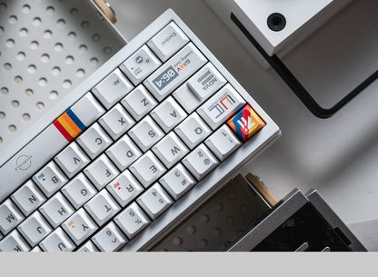 Starfield themed design, creative keycap set, PBT material personalized keycap set, mechanical keyboard replacement decorative keycaps, compatible with 61/64/68/75/84/87/104 key mechanical keyboard