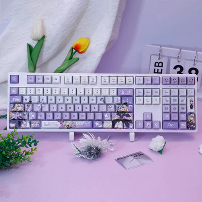 Star Detective Precure! Cure Arcana Shadow Theme Design Keycap, Decorative Keycap Set PBT anime Animation Keycap Mechanical Keyboard Personalized Keycap
