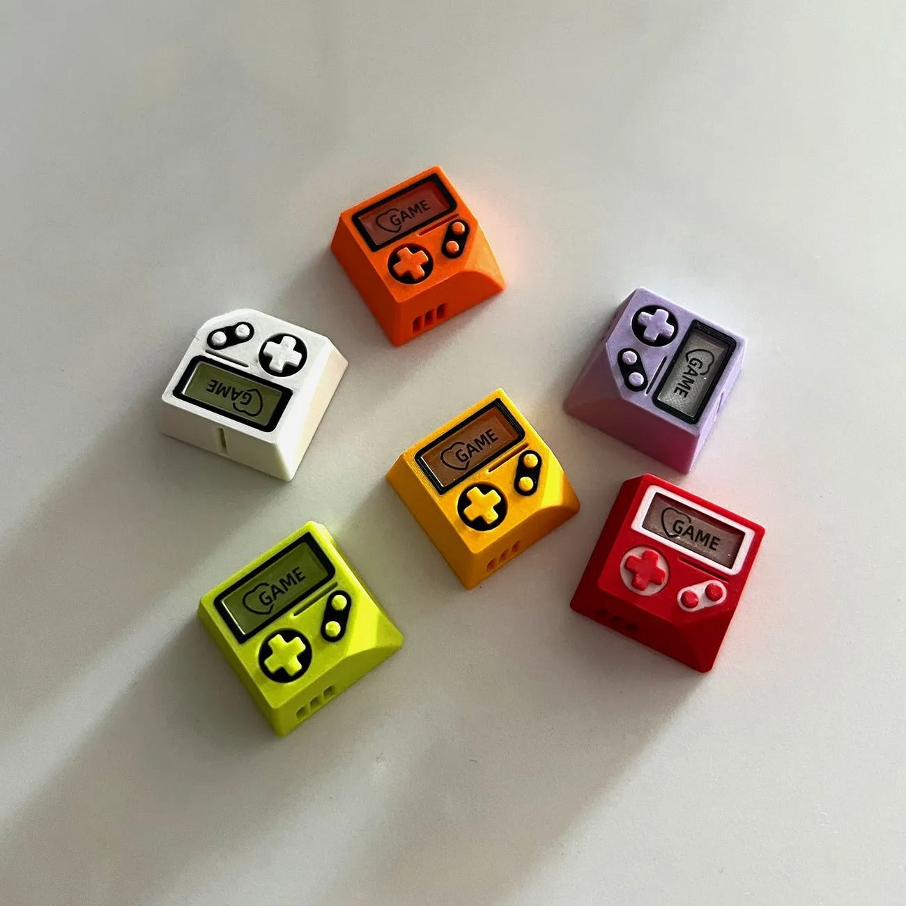 Game boy, 3D printed resin material personalized keycap, game themed translucent decorative keycap