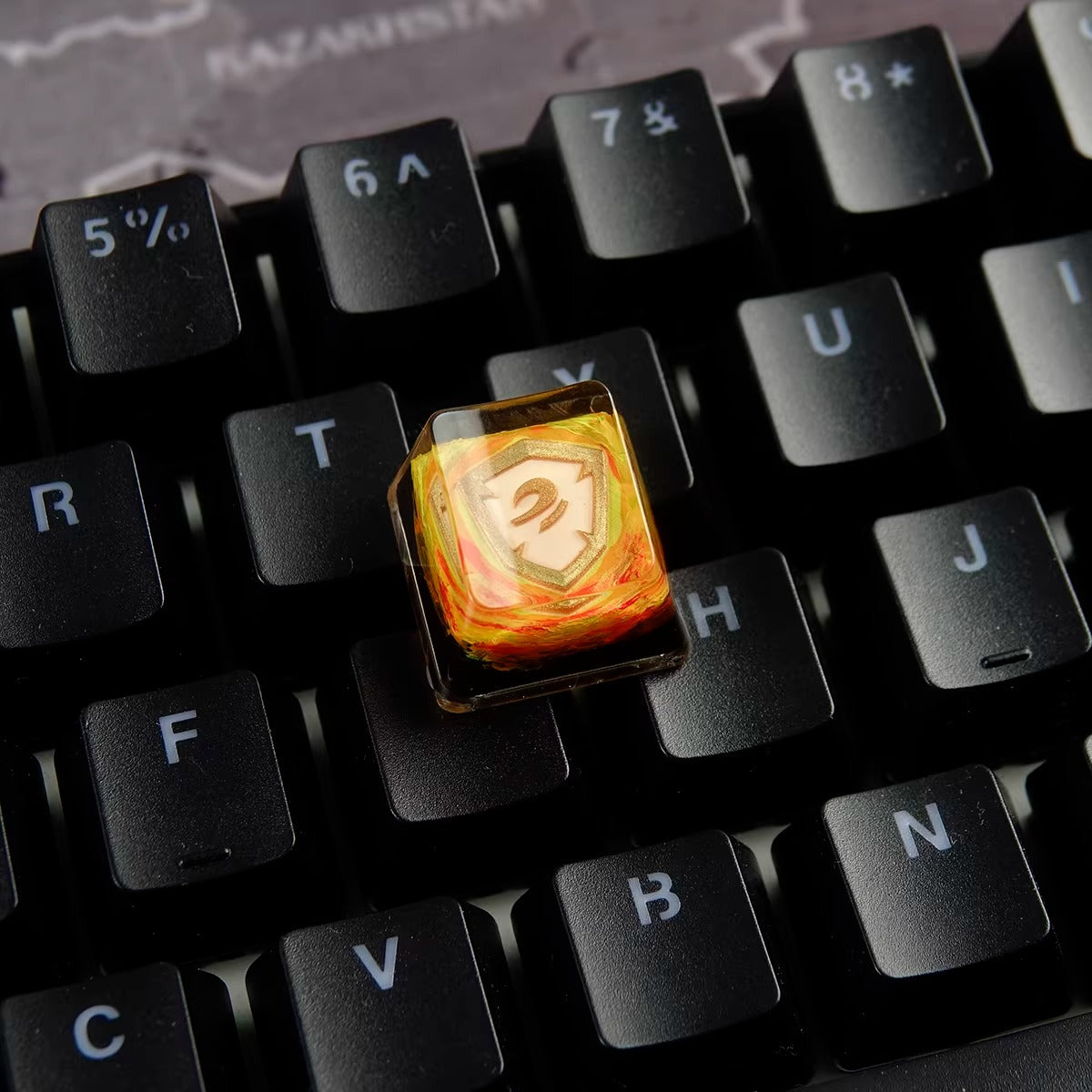 World of Warcraft series, Collection of Skill Symbols crystal resin artisankeycaps, game culture creative peripheral resin decorative keycaps
