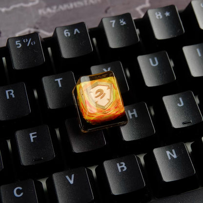 World of Warcraft series, Collection of Skill Symbols crystal resin artisankeycaps, game culture creative peripheral resin decorative keycaps