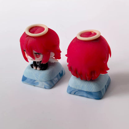 Chainsaw Man Theme Series, 3D Color Printed Resin Personalized Keycaps, Anime Game Cultural Creative Products Mechanical Keyboard Decorative Keycaps
