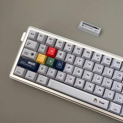 Minesweeper themed design keycap original factory height pbt five sided heat sublimation keycap original mechanical keyboard personalized keycap set