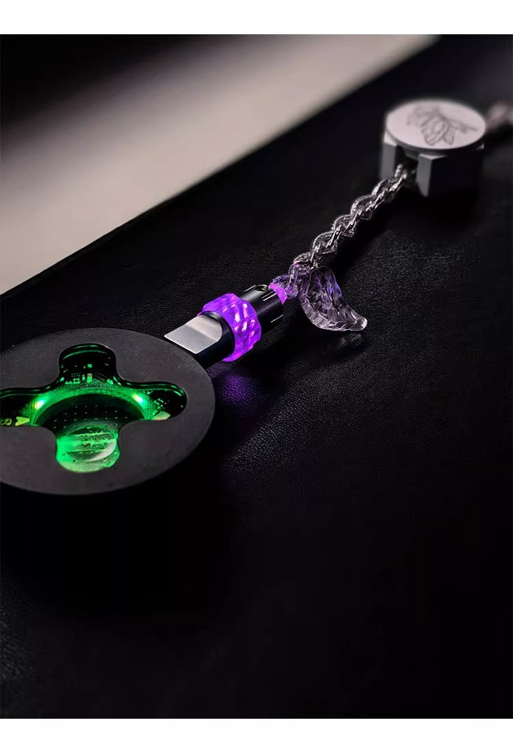 Independent induction magnetic switch light, one to two dual Type-C, 8k gaming cable, keyboard customization, manual data cable