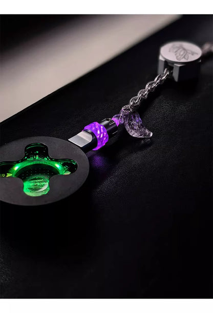Independent induction magnetic switch light, one to two dual Type-C, 8k gaming cable, keyboard customization, manual data cable