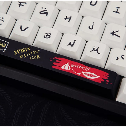 Original design personality world, PBT material personalized keycap set,  cultural creative decoration keycap set, compatible with 61/64/68/75/84/87/104 mechanical keyboard
