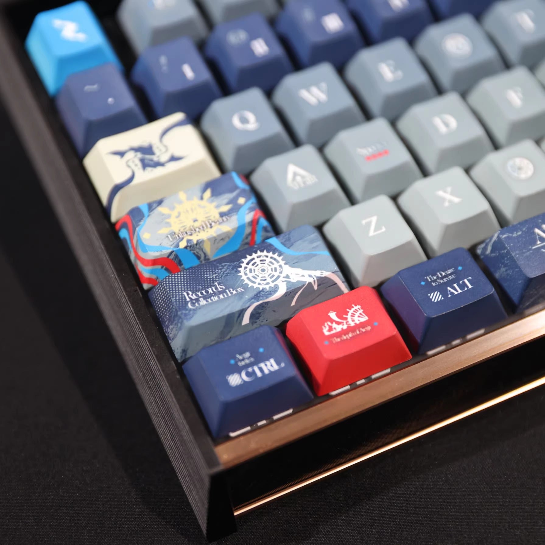 Arknights series,Specter the Unchained theme, custom set personalized keycap series, PBT material, compatible with 61/64/68/75/84/87/104 mechanical keyboard keycap set