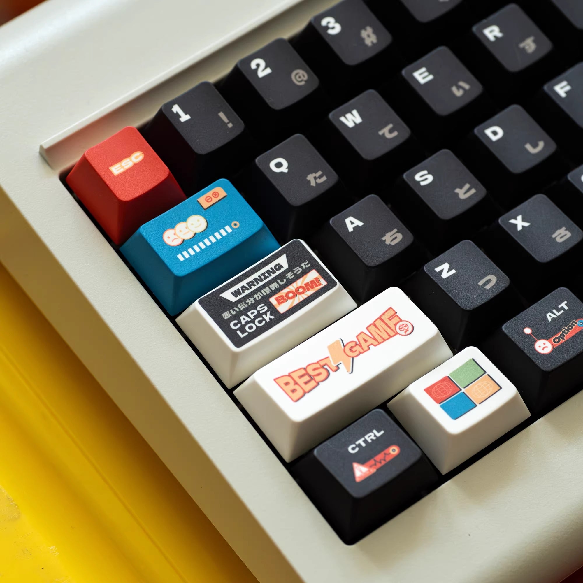Emotional sticker theme -140 keys - original high PBT full five sided thermal sublimation mechanical keyboard customized set with personalized keycaps
