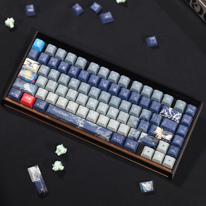 Arknights series,Specter the Unchained theme, custom set personalized keycap series, PBT material, compatible with 61/64/68/75/84/87/104 mechanical keyboard keycap set