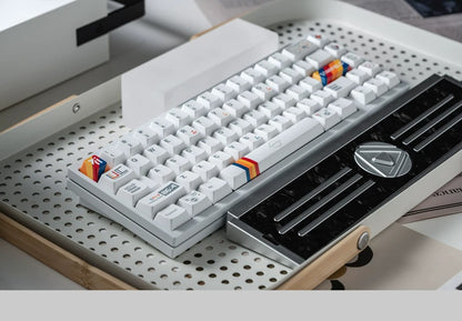 Starfield themed design, creative keycap set, PBT material personalized keycap set, mechanical keyboard replacement decorative keycaps, compatible with 61/64/68/75/84/87/104 key mechanical keyboard