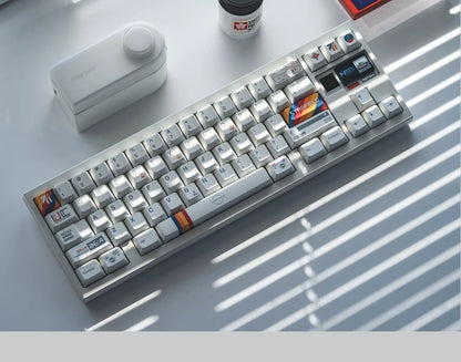 Starfield themed design, creative keycap set, PBT material personalized keycap set, mechanical keyboard replacement decorative keycaps, compatible with 61/64/68/75/84/87/104 key mechanical keyboard