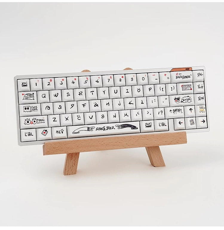 Original design personality world, PBT material personalized keycap set,  cultural creative decoration keycap set, compatible with 61/64/68/75/84/87/104 mechanical keyboard