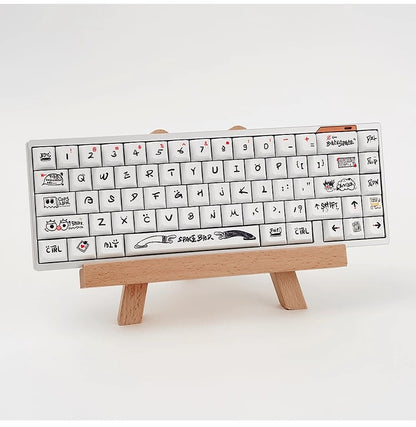 Original design personality world, PBT material personalized keycap set,  cultural creative decoration keycap set, compatible with 61/64/68/75/84/87/104 mechanical keyboard
