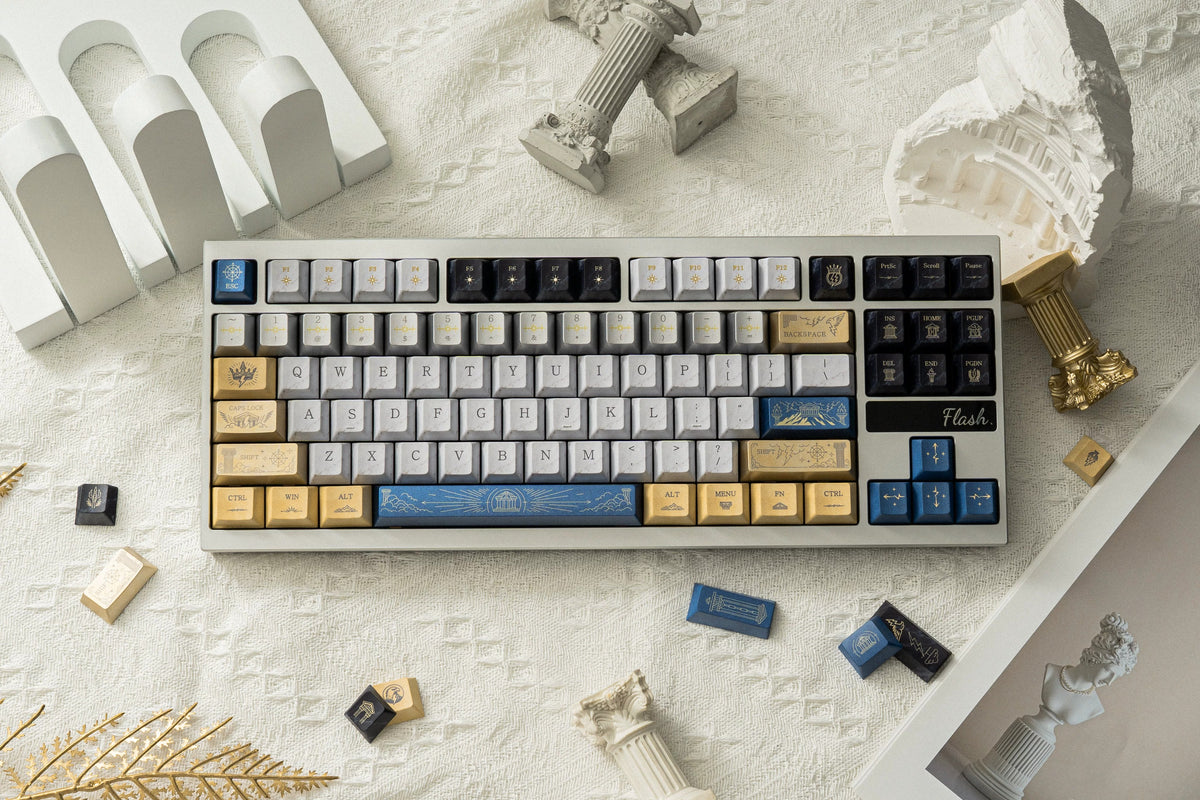 Thor Odinson/The God of Thunder  PBT material personalized keycap set, mechanical keyboard replacement decorative keycaps, Science fiction mythology themed keycaps compatible with 61/64/68/75/84/87/104 key mechanical keyboards