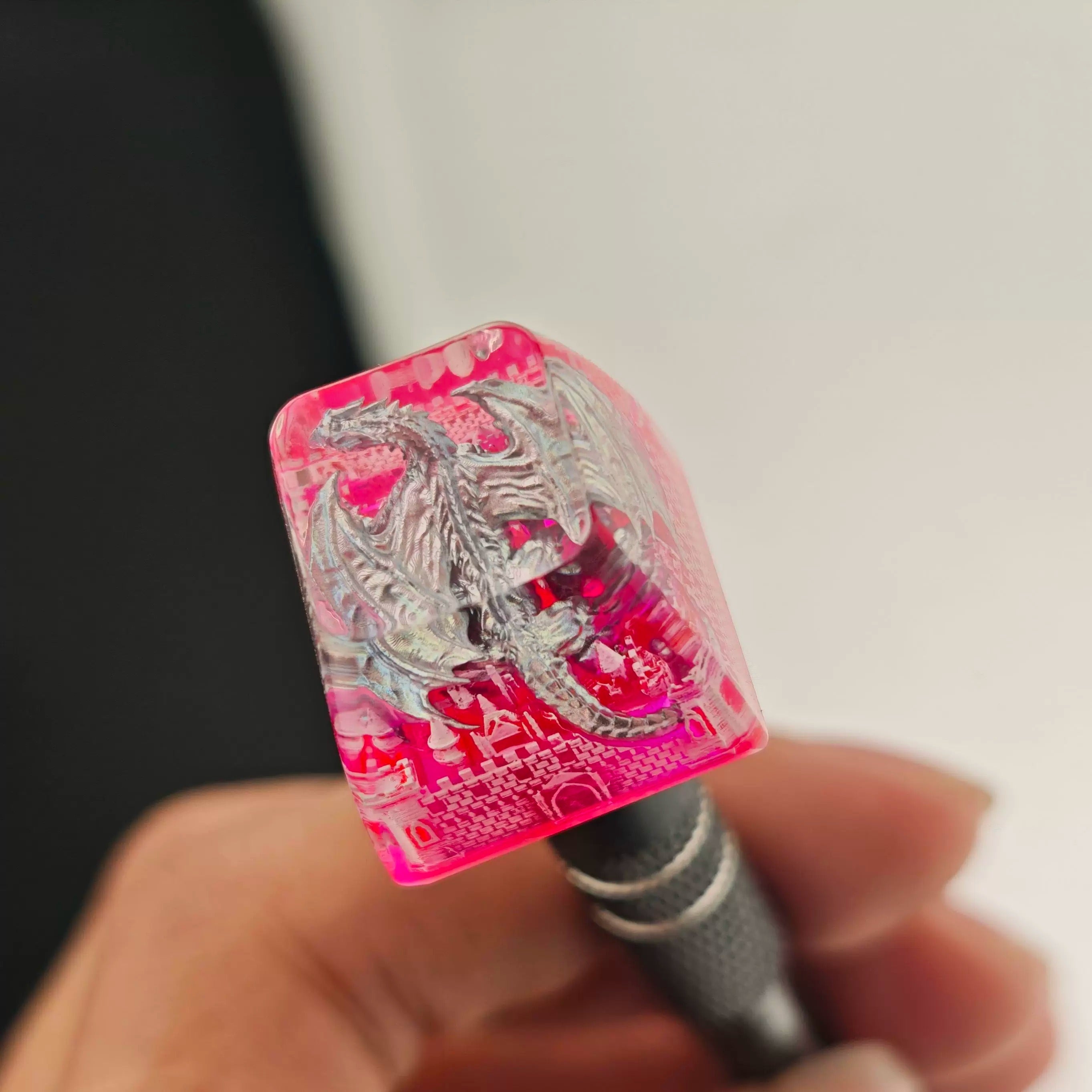 Game of Thrones, Dragon Castle Theme Design, 1 U crystal resin molding, mythological creative custom resin craftsman handmade decorative keycaps