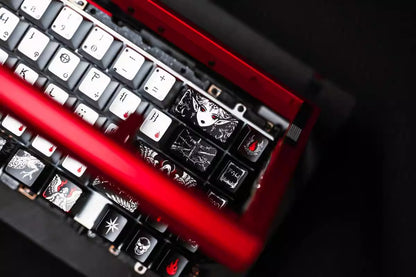Fallen Angel Theme Design Keycap Metal Paint Pearl Paint Craftsmanship PBT Material Original Factory High Heat Sublimation Craftsmanship High Beauty Customization Personalized Keycap Set