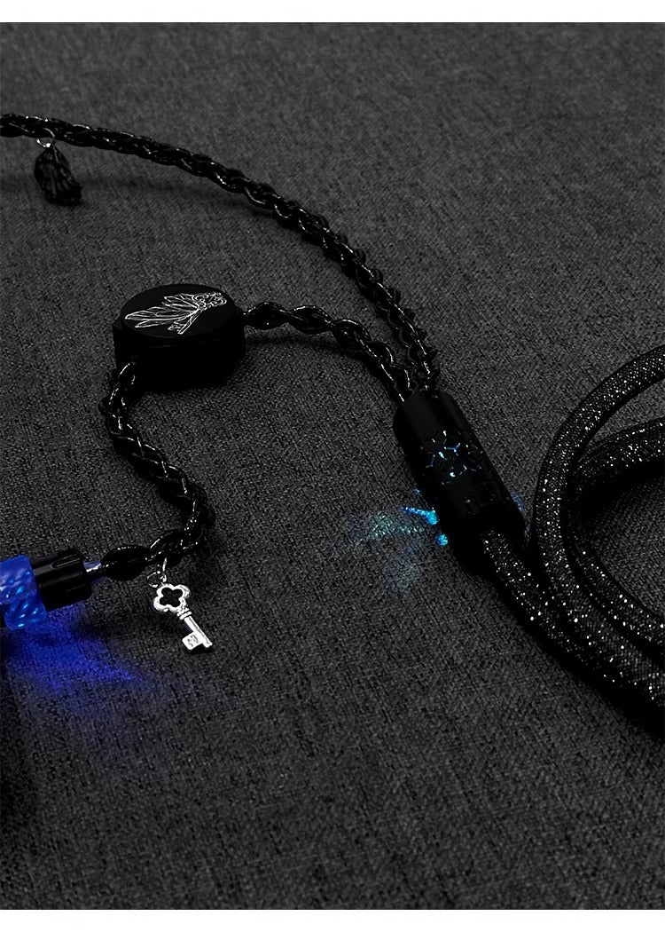 Independent induction magnetic switch light, one to two dual Type-C, 8k gaming cable, keyboard customization, manual data cable