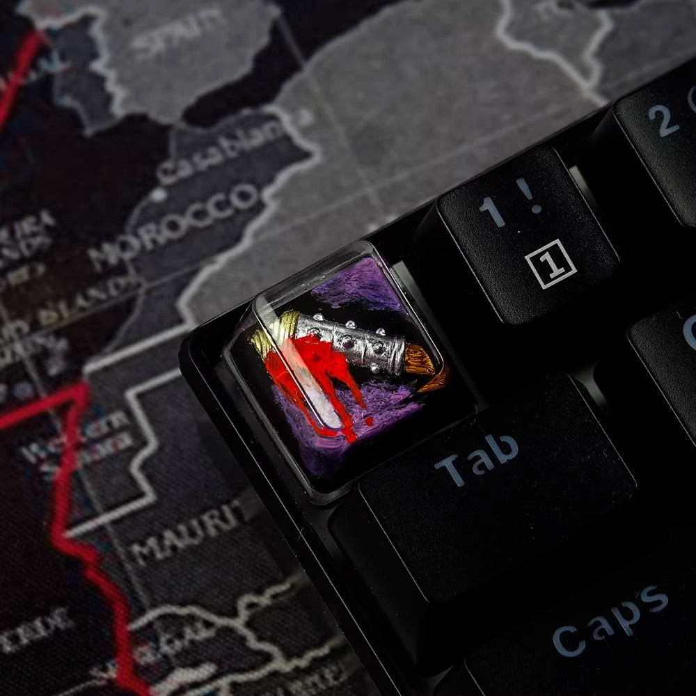 World of Warcraft series, Collection of Skill Symbols crystal resin artisankeycaps, game culture creative peripheral resin decorative keycaps
