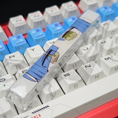 BOCCHI THE ROCK!  theme, Eyegaze spacebar design, 6.25 U spacebar, PC crystal resin gilded personalized keycaps, anime creative cultural peripheral products, decorative keycaps