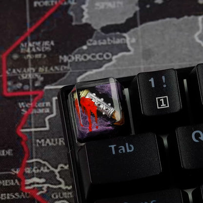 World of Warcraft series, Collection of Skill Symbols crystal resin artisankeycaps, game culture creative peripheral resin decorative keycaps