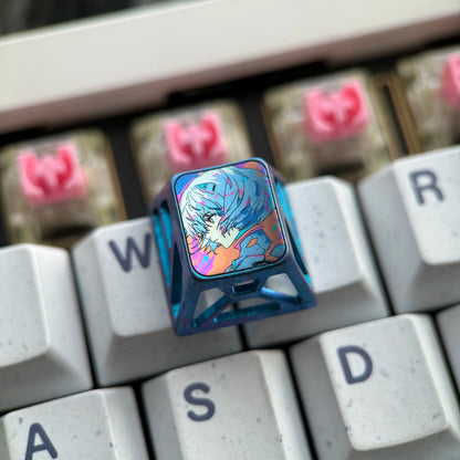 Titanium alloy 1U hollow titanium alloy personalized keycap collection, customizable, anime and game culture creative personalized keycaps. Mechanical keyboard decorative keycaps