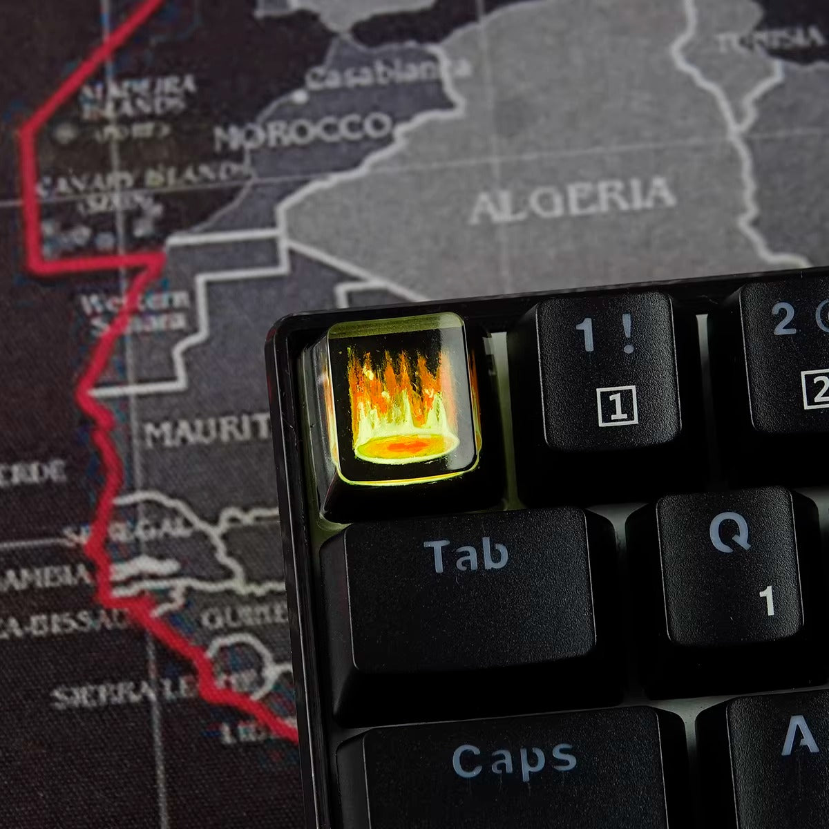 World of Warcraft series, Collection of Skill Symbols crystal resin artisankeycaps, game culture creative peripheral resin decorative keycaps