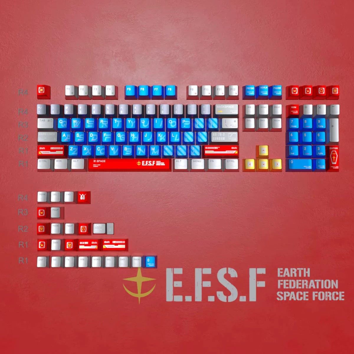 Metal paint texture anime set keycap collection theme design simple keycap replacement set, custom set personalized keycap series，PBT material, Original factory height, compatible with 61/64/68/75/84/87/104 mechanical keyboard keycap set